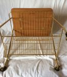 table desserte porte-vinyles et platine vintage