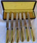 coffret de 6 couteaux de table Art Déco