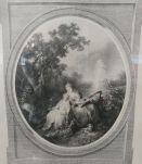 Gravure, La leçon de musique Par J-B HILAIR 