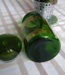 Pot  bocal verre vert Vintage 60'S