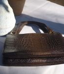 Sac à main croco vintage (classique années 60) 