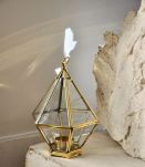 lanterne, verre et laiton