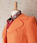 60s mini veste blazer orange M