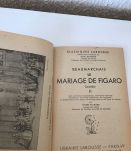 Lot 2 petits livres "Le Mariage de Figaro "