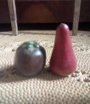 Ensemble de fruits et légumes en bois (Artisanat africain)