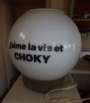lampe de bar pub choky globe opaline