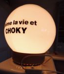 lampe de bar pub choky globe opaline