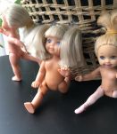 3 mini poupées vintage "Pattie, Pauline, Perrine "