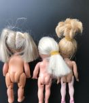 3 mini poupées vintage "Pattie, Pauline, Perrine "
