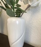 Bbeau vase blanc céramique