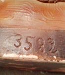 Buste en platre années 30