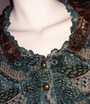 Robe volantée ZANA motifs colorés et perles 38 