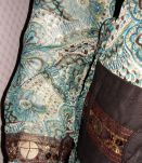 Robe volantée ZANA motifs colorés et perles 38 