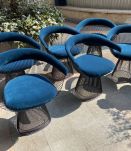 6 chaises - Warren Platner édition Knoll 