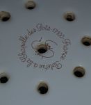 Plat égouttoir en faïence La Chapelle des Pots décor Coq