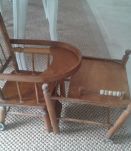 Chaise haute ancienne  pour poupée 