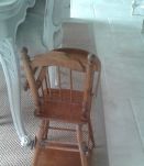 Chaise haute ancienne  pour poupée 