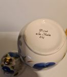 Pot porcelaine peint à la main décor floral