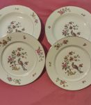 4 assiettes (2 plates + 2 creuses) anciennes, P.N France