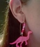 Boucles d’oreilles dinosaure , boucles d’oreilles Vélocirapt