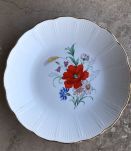 Série de 6 assiettes creuses  - en porcelaine