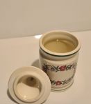 Pot moutarde Parizot faïence Digoin Sarreguemin décor floral