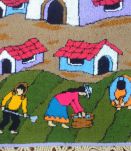 Tapisserie murale (Amérique du sud)