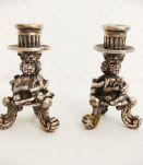 Petot bougeoir en métal ancien