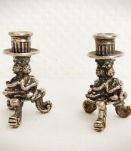 Petot bougeoir en métal ancien