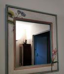 Petite table haute de décoration avec son miroir assorti