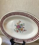 3 pièces de porcelaine ancienne « l’Amandinoise »