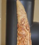 CORNE RESINE (décor singe -afrique-foret ) 