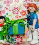 Cadre Playmobil turquoise, personnalisable, cadeau