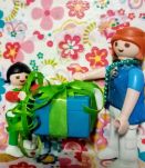 Cadre Playmobil turquoise, personnalisable, cadeau
