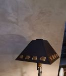 Lampe  Brutaliste    60x30 cm Mid-Century en Fer artisanal, 