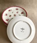 6 assiettes à gâteau Bernardaud modèle « aux roses »