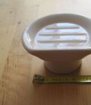 porte savon ancien en faïence épaisse vintage 