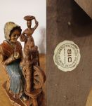 Lot de 2 santons, 1 manufacture SIC et 1 de Francis Lascour