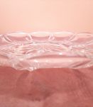 Assiette plateau en verre vintage 28cm