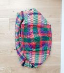 Magnifique Grand Sac Panier Africain violet rouge sans hanse