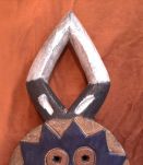 Petit masque africain Baoulé Lunaire ou Kplé Kplé, 