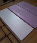 Etagere string  rose montants noir. 47x49x16 tres belle 1960