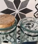 Bocaux en verre Arlequin et Pierrot