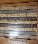 plateau de service en noyer fond décor céréales naturelles