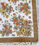 Foulard polyester décor botanique 