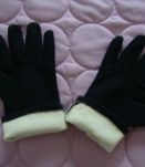 Gants de femme T7 en tissu satiné doublé tissu