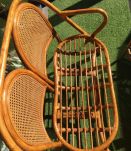 Banquette rotin et cannage