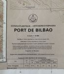 Ancienne carte marine Port de Bilbao 