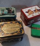 lot 6 anciennes petites et moyennes boites pubs 