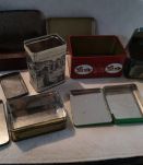 lot 6 anciennes petites et moyennes boites pubs 